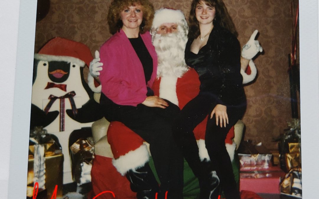 On Santa’s Lap with Mommy